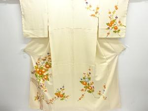 菊梅模様刺繍訪問着